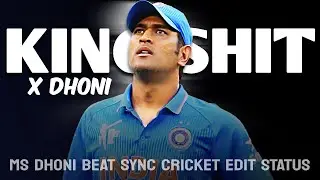 King Shit X MS Dhoni 🥵 . MS Dhoni beat sync status. Cricket beat sync edit. King shit shubh😈