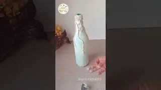 @artcraft4855 Waste glass bottle reuse ideas 😍💡