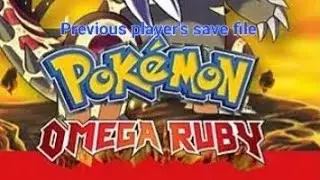 Pokemon Omega Ruby let's explore the previous player's save file.