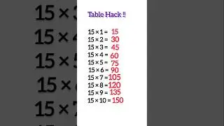 15 table #table #tables  #mathematics #maths