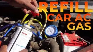 How to Refill car's A/C with FrostyCool Refrigerant Recharge Kit