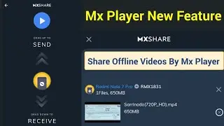 Mx Player New Feature : MX SHARE Offline Video Transfer 2019 [Hindi]