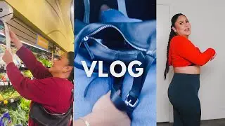 VLOG | Grocery Shopping + Tried Indian Food + Amazon Workout Haul Fail