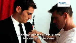 Iker Casillas habla con Philips en este Making Off
