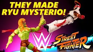Rey/Ryu and Blanka/Warrior Street Fighter WWE Figure REVIEW