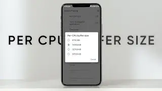 Per CPU Buffer Size In Android System Trace | Performance