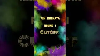 NIH KOLKATA ROUND 1 CUTOFF NEET-2024 #ayushcounselling2024 #neet2024 #aaccccounselling #nihkolkata
