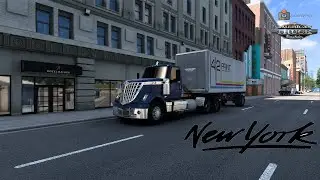 ATS | American Truck Simulator | NYC New York City Map | Delivery Day 8 | 4K