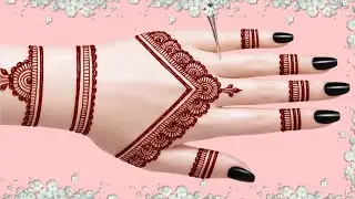 Back Hand Flower Mehndi Design / Trick Viral Mehndi Design / Mehandi ki Design /