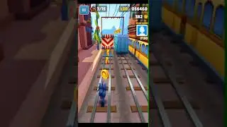 Score 70000 points without jumping - Subway Surfers