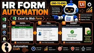 HR Form Automation Using UiPath | Real-World Project | Excel to Web Form | Happy Bots Demo
