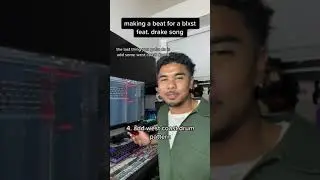 making the beat for a blxst feat. drake song