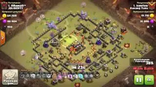 townhall 10.5 attack th10 powerfull bowler