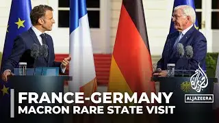 Macron makes rare state visit to Germany to boost ties, defend democracy