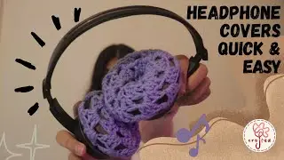 Crochet Headphone Covers in LESS THAN AN HOUR!