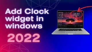 How To Add Clock Widget for Windows 10/11 #instrutronic #rainmeter
