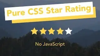 Css Star Rating Widget - How to create star rating in Css | Pure Html and Css Tutorial Hindi