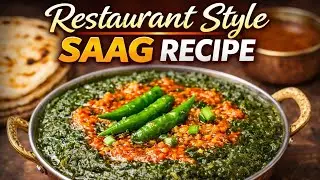 🔥 Restaurant Style Saag Recipe | Authentic Garlic Saag at Home (Easy & Delicious)