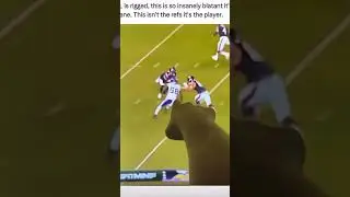 NFL player avoids sack on purpose! 👀 #riggedgame #nfl #Scripted