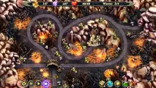 Royal Defense: Ancient Menace Molten Lands Level 1-17 Hard 3 Stars