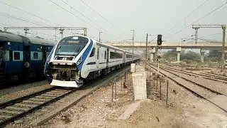 Fastest #Train 20 speed trail at | NEW DELHI-AGRA | section. Towards Agra cant.