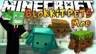 Minecraft: BLOKKIT PETS MOD - Level & Evolve Cute Block Pets or Make an Army! (Mod Showcase)
