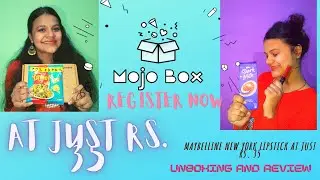 UNBOXING MOJO BOX 3RD EDITION | ONLY RS 35 | FREE MOJO BOX | MAYBELLINE, DARK MILK, YIPPEE |