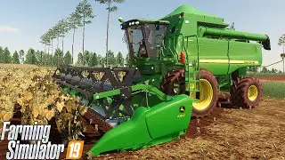 JOHN DEERE 9470 STS NA COLHEITA DO FEIJÃO || FAZENDA CATARINA || FARMING SIMULATOR 19 || #24