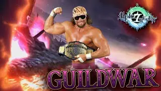 Mentally impaired guy thinks he's macho man- Epic Seven GuildWar Commentary autoguild Vs. Harmonious