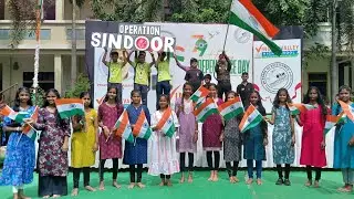Operation Sindoor||Flash Mob||Independence Day||By Vindhyavalley High School #independenceday #india