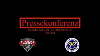 Pressekonferenz Harzer Falken Adendorfer EC 11 01 2026 Osweno Pokal