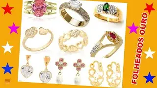 Brincos Banhados a Ouro  Bijoux  Bijuterias Amazon Semi Joias Folheados