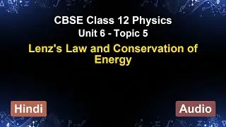 Unit 6 &ndash; Lenz's Law and Conservation of Energy | CBSE 12th Physics (Hindi) | The 5-Minute Teacher
