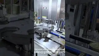 Automatic Negative Pressure Can Sealing Machine , Vacuum Meat ,Seafood, Caviar Can Seaming Machine
