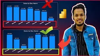 How To Sort Days By Name Ascending / Descending In Power Bi ! How To Sort Month By Month Name !
