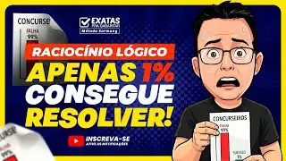 APENAS 1% dos CONCURSEIROS consegue RESOLVER! (Raciocínio Lógico) 🎯📚