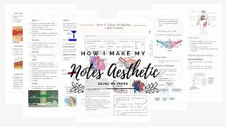 How I make my notes aesthetic using Microsoft word