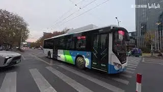 【杭州公交】7184路 环丁路公交站&rarr;莫干山路登云路口 5倍速 4K60fps