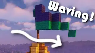 How to make WAVING Flags in Minecraft!