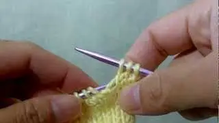 How to knit M1R (Make 1 Right) - Increasing 1 stitch