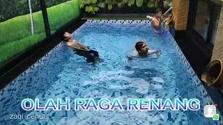 Mas Zaqi sama Mas Wahid lagi olah raga Renang