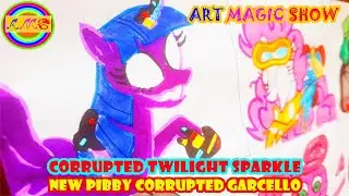 Drawing FRIDAY NIGHT FUNKIN' - Corrupted Twilight Sparkle / New Pibby Corrupted Garcello #001