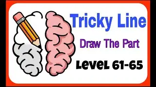 Tricky Line Draw The Part Level 61-65 (61,62,63,64,65)  Walkthrough Solution #TrickyLine #Shorts