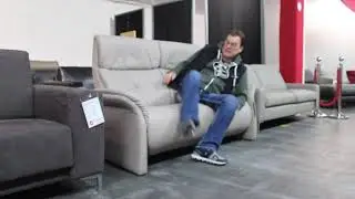 Himolla 4637 Cumully   wallfree Sofa mit Vollrelaxbeschlag manuell   Leder Longlife 22 Soft Fels