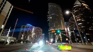 Miami Night Drive Tour: Iconic Skyline & Vibrant Streets - 4k