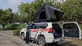 4x4 off road lightweight ultra-thin roof top tent hard shell roof tent for camping