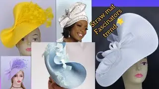 STRAW MAT FASCINATOR, STYLES & MORE #SPECIALOCCASIONS #designs #straw_mat_fascinator #colours #diy