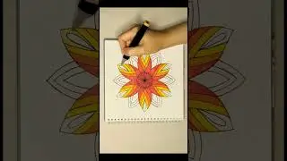 Mandala for meditation and relaxation. Coloring.