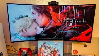 Death Stranding 2 on LG 34 Inch UltraGear™ OLED 34GS95QE-B gaming monitor. #trending #gameplay 