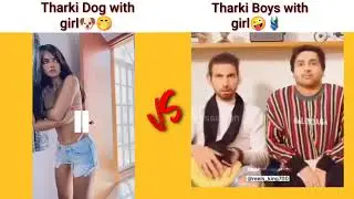 Tharki Dog 🐶 VS Tharki Boys 🤪 with girls 👙// MR_Meme(#meme )